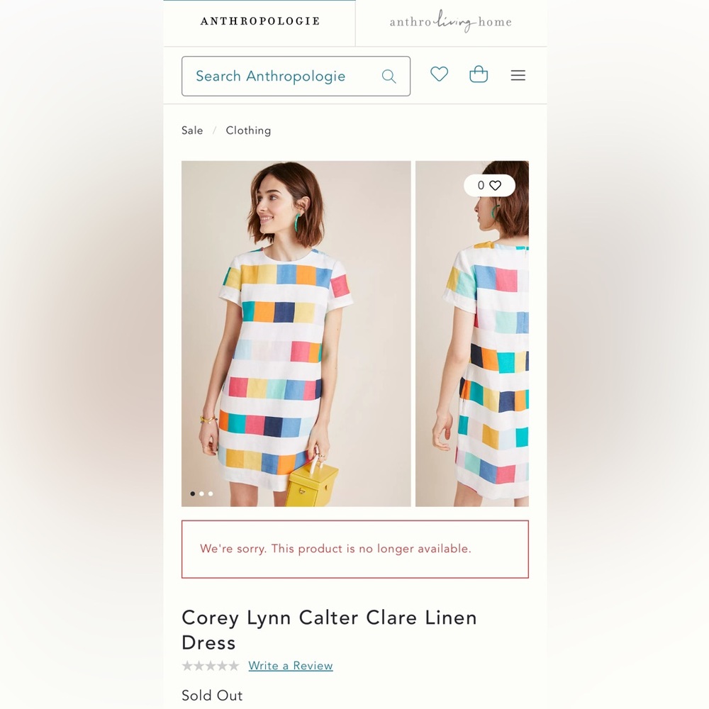 NWT Anthropologie Corey Lynn Calter Clare Linen Dress